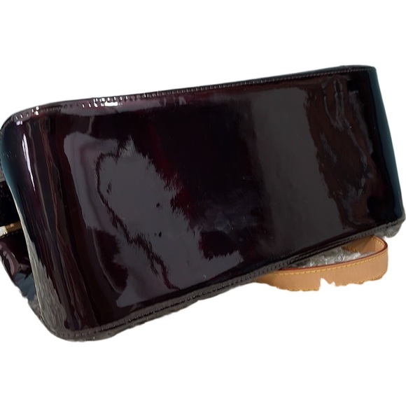 Louis Vuitton Amarante Vernis Patent Rosewood Shoulder Bag Satchel Burgundy - Picture 6 of 12